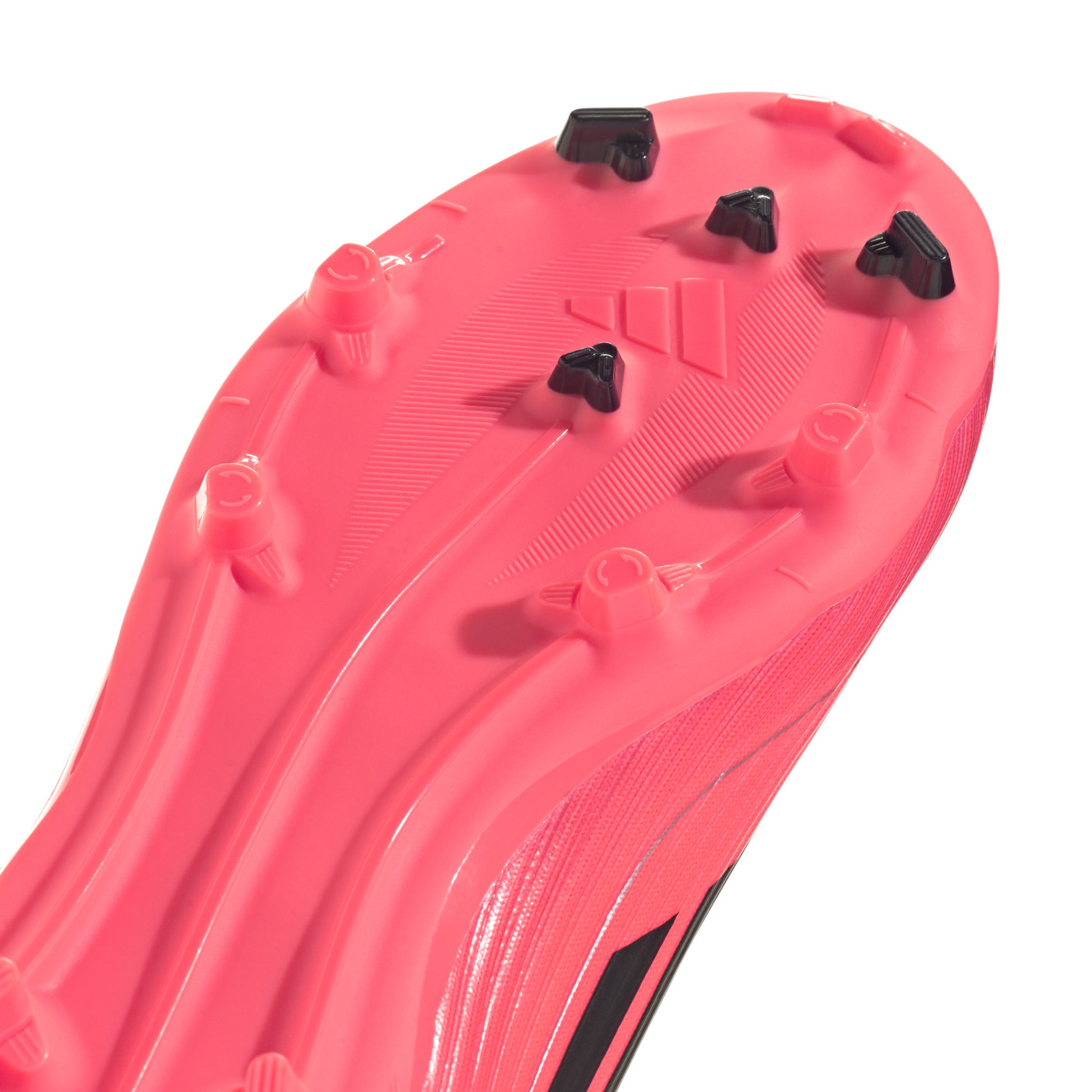 Adidas F50 League Gras / Kunstgras Voetbalschoenen (MG) Kids Felrood Zwart Zilver