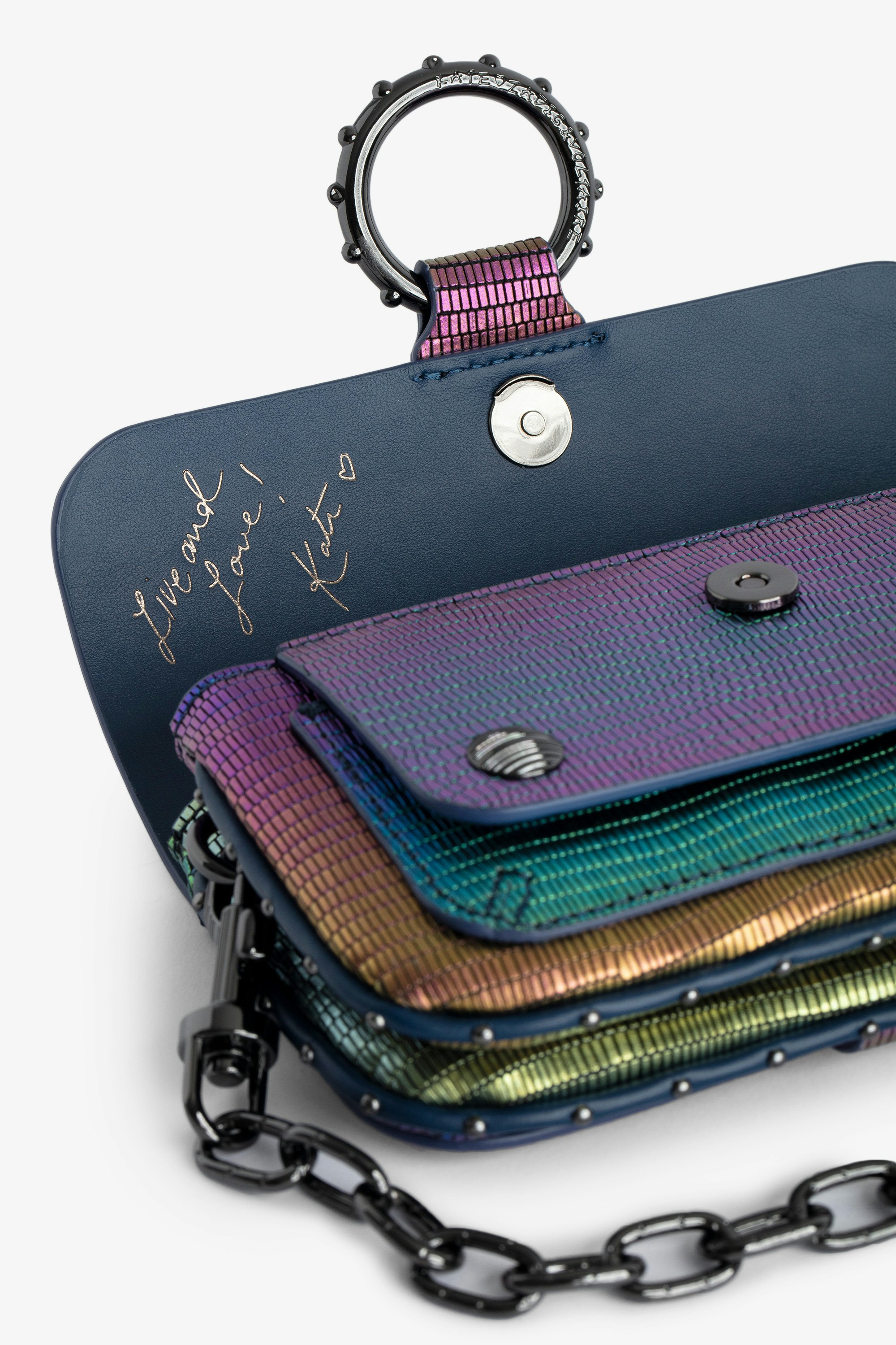 Sac Kate Wallet Métallisé Embossé