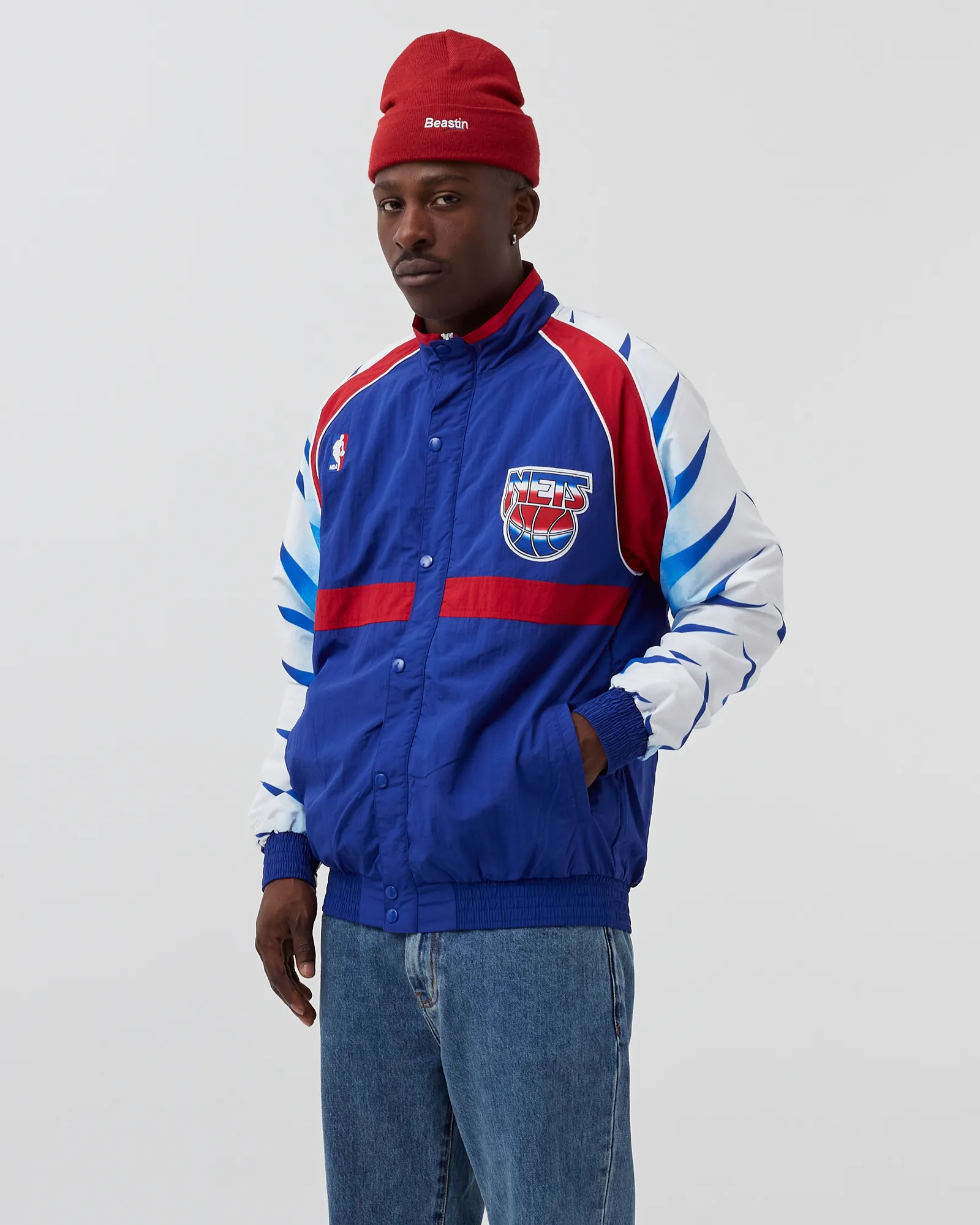 Mitchell & Ness NBA Authentic Warm Up Jacket New Jersey Nets 1993-94