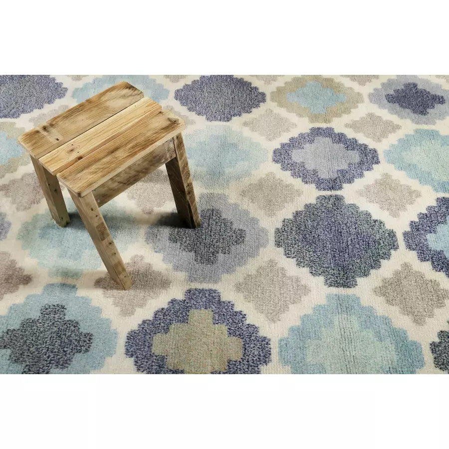 Esprit Kurzflorteppich Nilas Haute Kelim blau