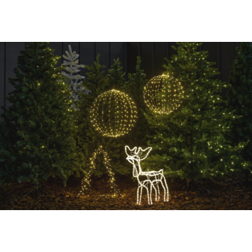 Luca Lighting tuinsteker kerstboom Garden D'light warm wit LED verlichting