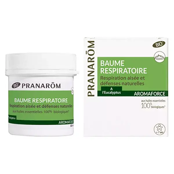 Bálsamo para o peito orgânico Pranarom Aromaforce 80ml