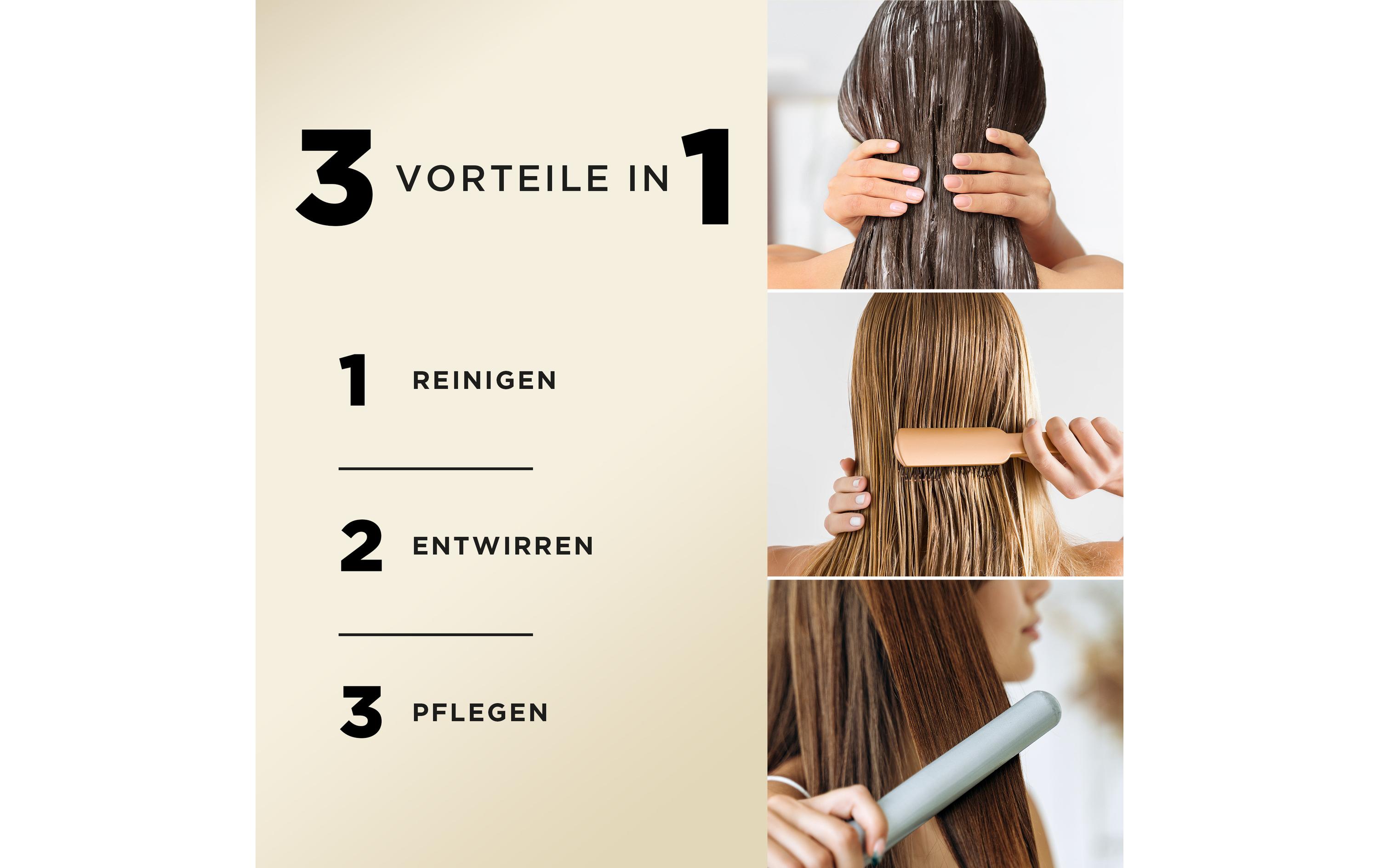 Shampoo 3in1 Repair and Care 400 mlHaarshampoo regeneriert und nährt das Haar