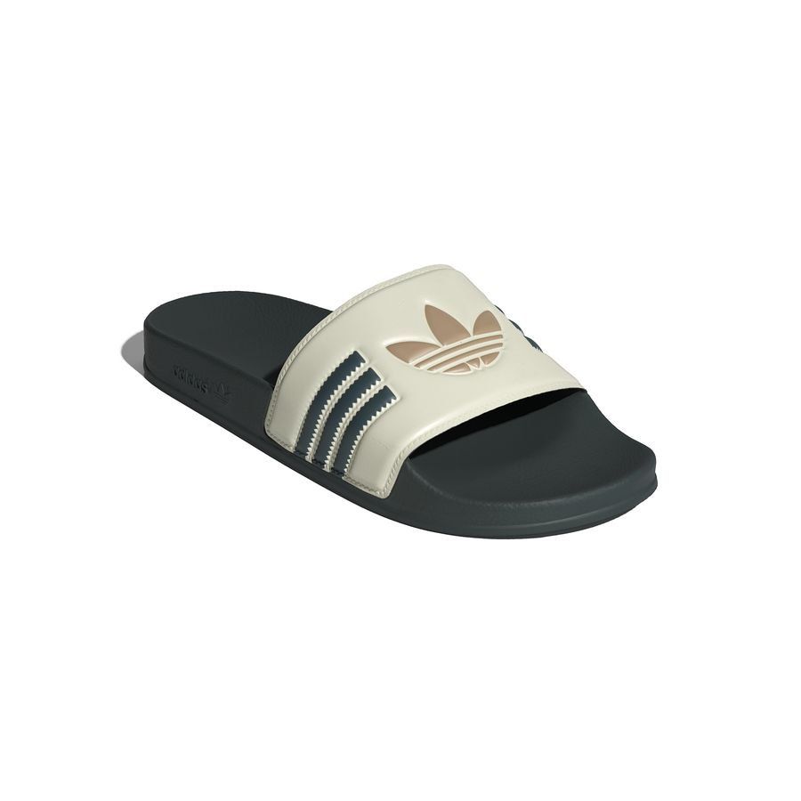 adidas Originals Claquettes adilette - Blanc/Vert/Warm Sandstone