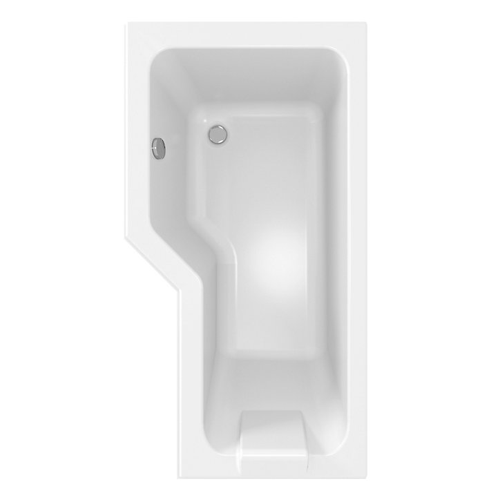 Baignoire asymétrique gauche 170x90 cm en Toplax blanc Lexa+ Allibert