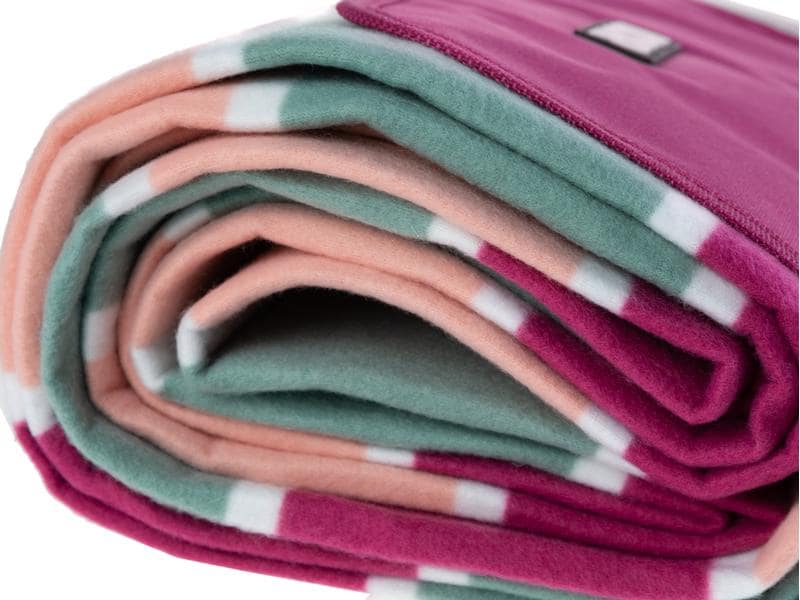 KOOR Picknickdecke Lido-Magenta 135 x 160 cm Modische Picknick-Decke in sommerlichen Trendfarben
