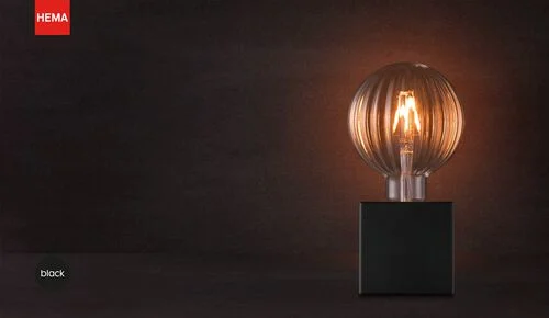 lampe de table - 1.5 m - noir