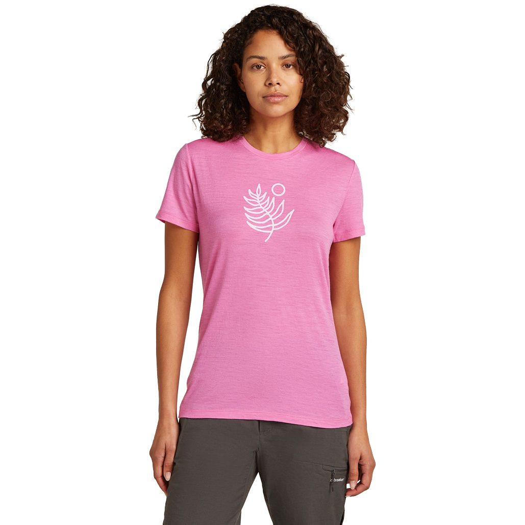 Icebreaker Merino 150 Tech Liteb Fresh Fern T-Shirt Damen pop