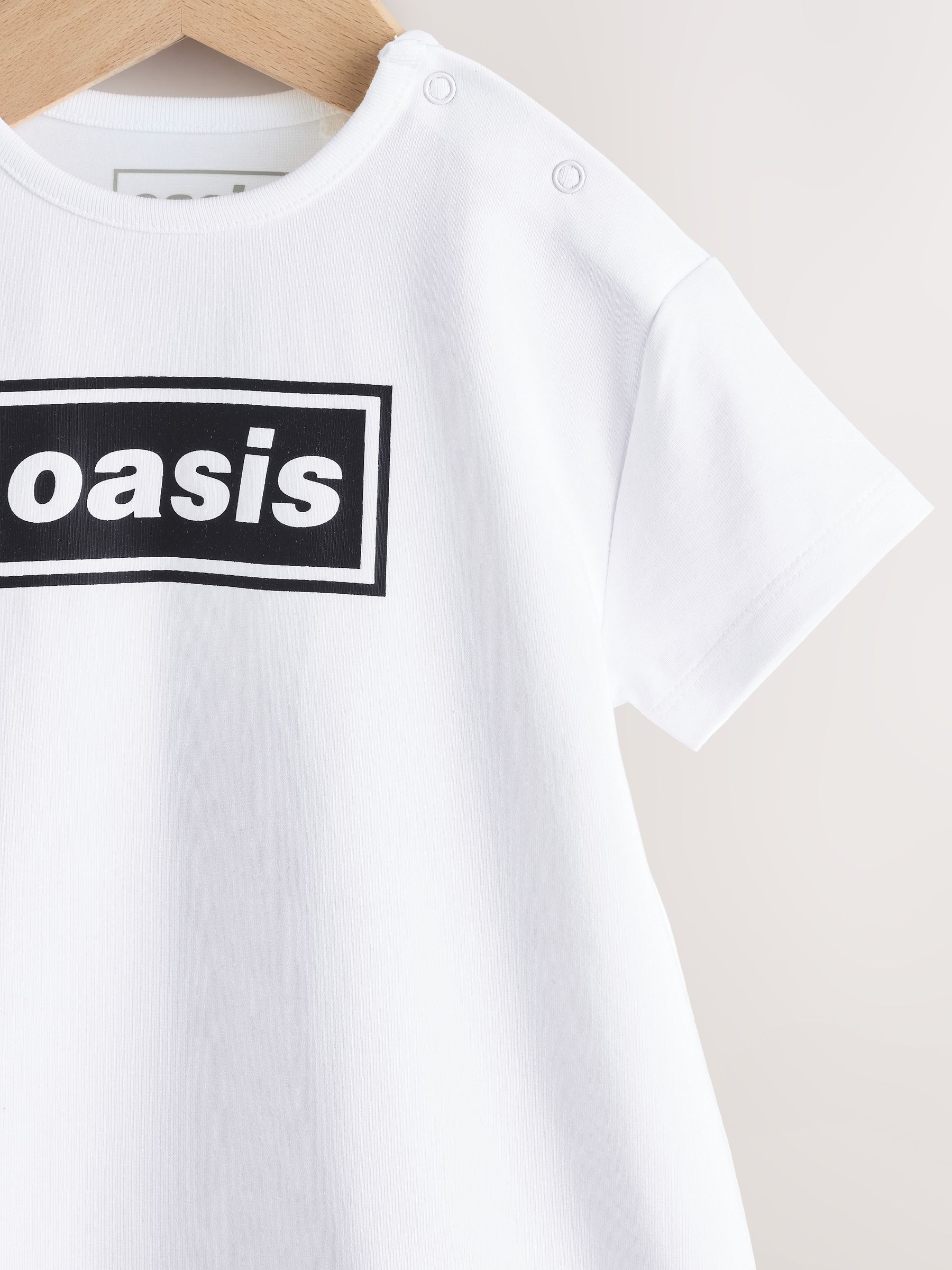 Wit/zwart - Oasis Band Baby Rompertje