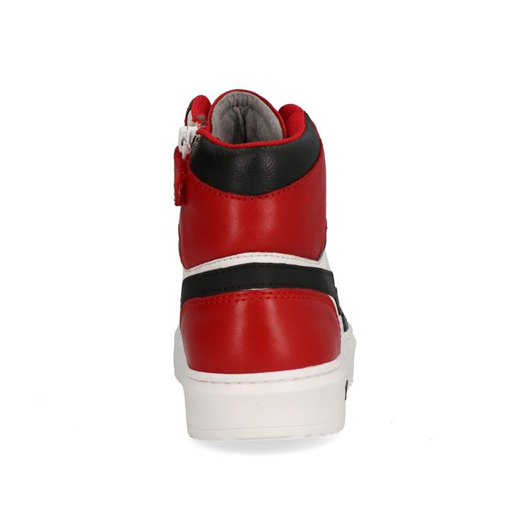 Gattino G1665 Black Leather (Zw/rood/wit)