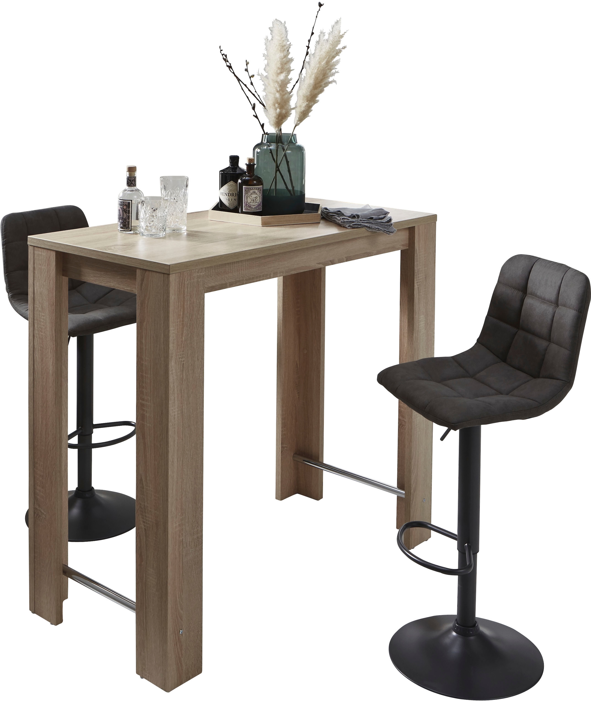 HELA Essgruppe »Yvonne« Set, 3 Stk. tlg. verschiedene Farben/ Verstellbarer Barhocker