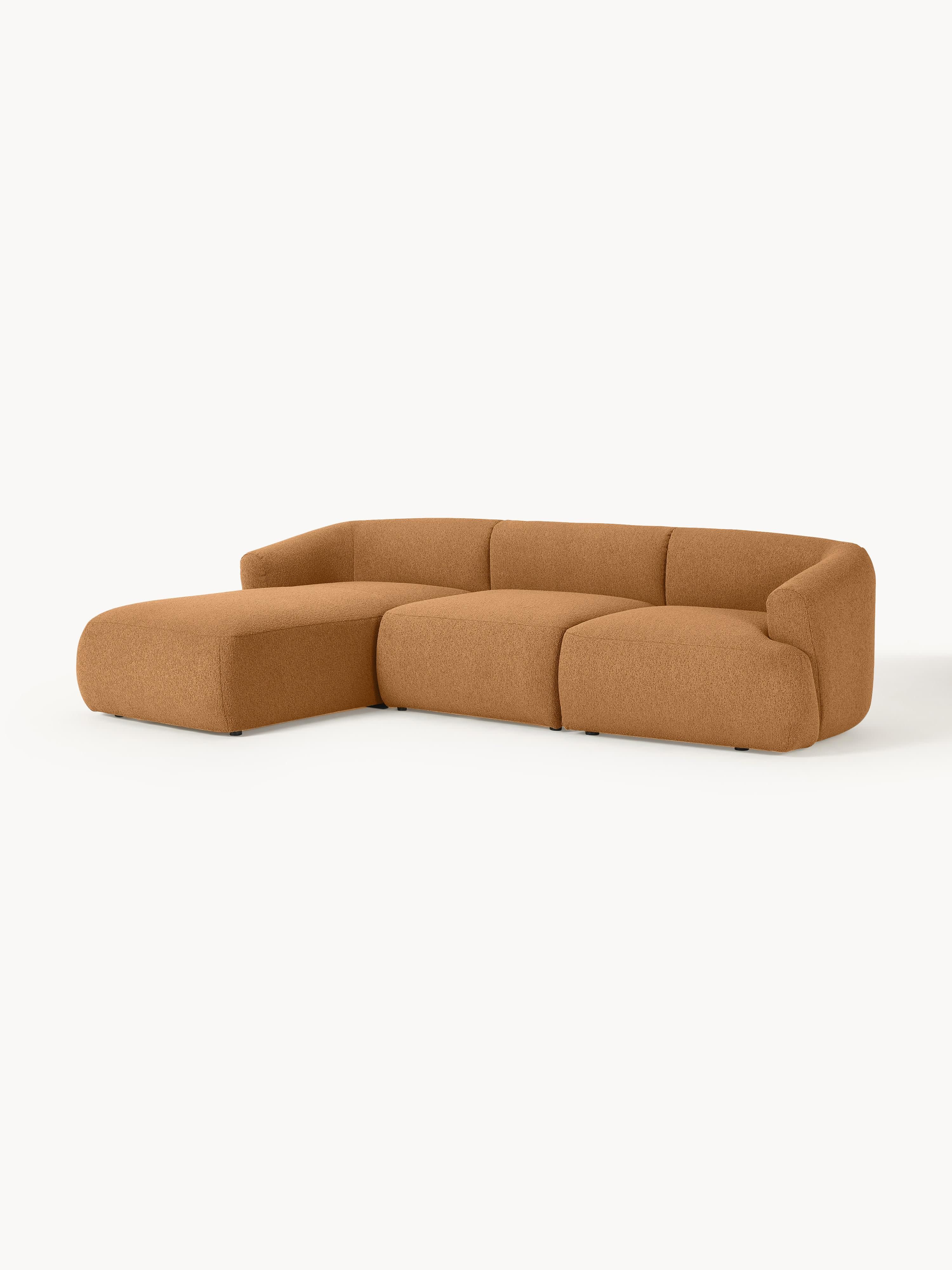Modulaire bouclé hoekbank Sofia (3-zits)