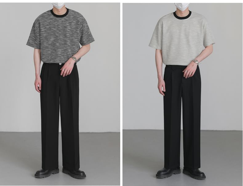 Remeefa - T-shirt met korte mouwen, ronde hals en print