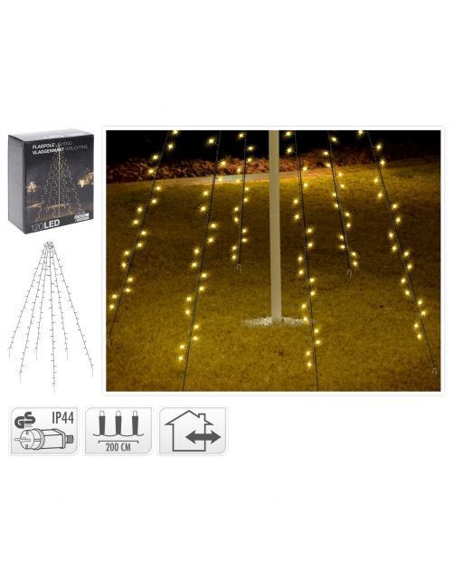 Homestyle Vlaggenmast Verlichting - Verlichting - Warm Wit 120 led