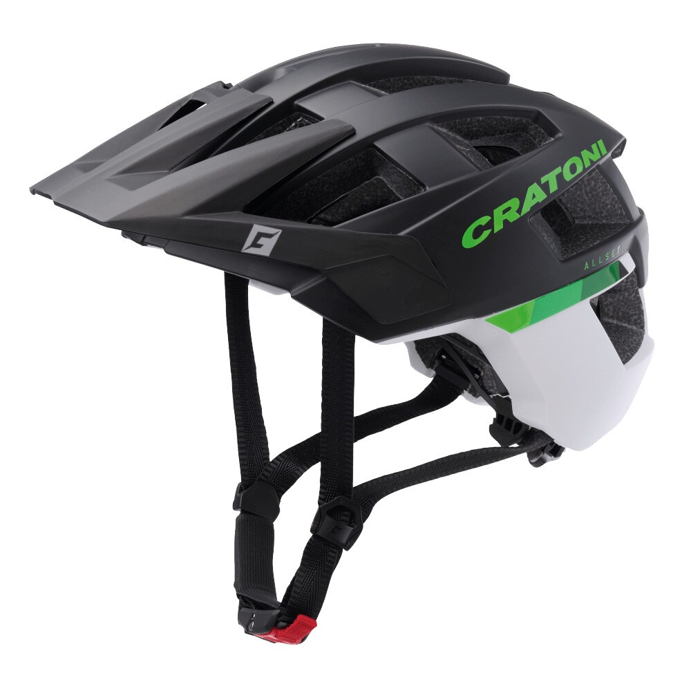 CRATONI MTB - Fahrradhelm AllSet schwarz/weiß matt