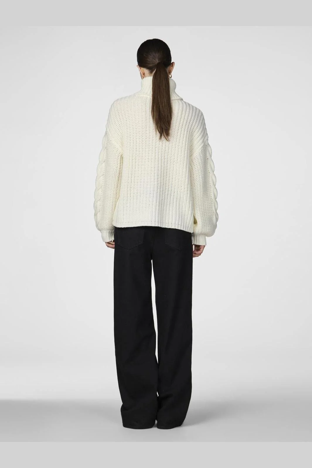 Y.A.S Yassanne Ls Knit Rollneck Pullover  birch