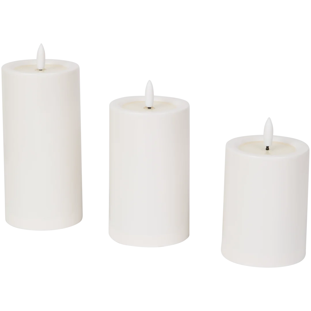 Oplaadbare ledkaarsen 3 stuks | diverse kleuren