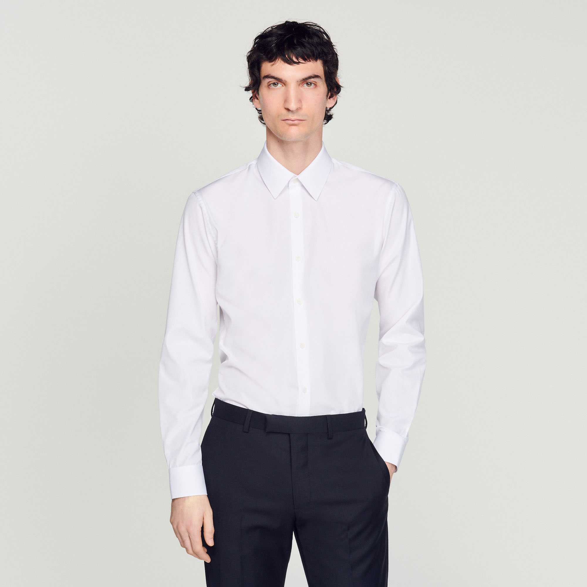 Chemise coupe classique en coton