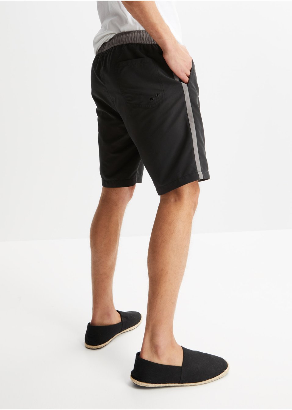 Lot de 2 bermudas de plage avec rayures latérales, Regular Fit