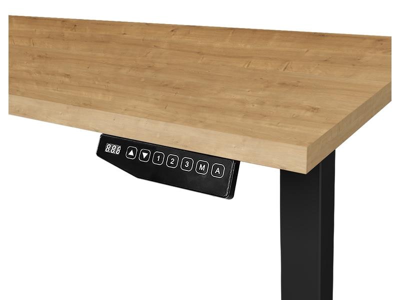 Contini Stehtisch 1.6 x 0.8 m, Eiche / Schwarz Elektrisch höhenverstellbarer Tisch