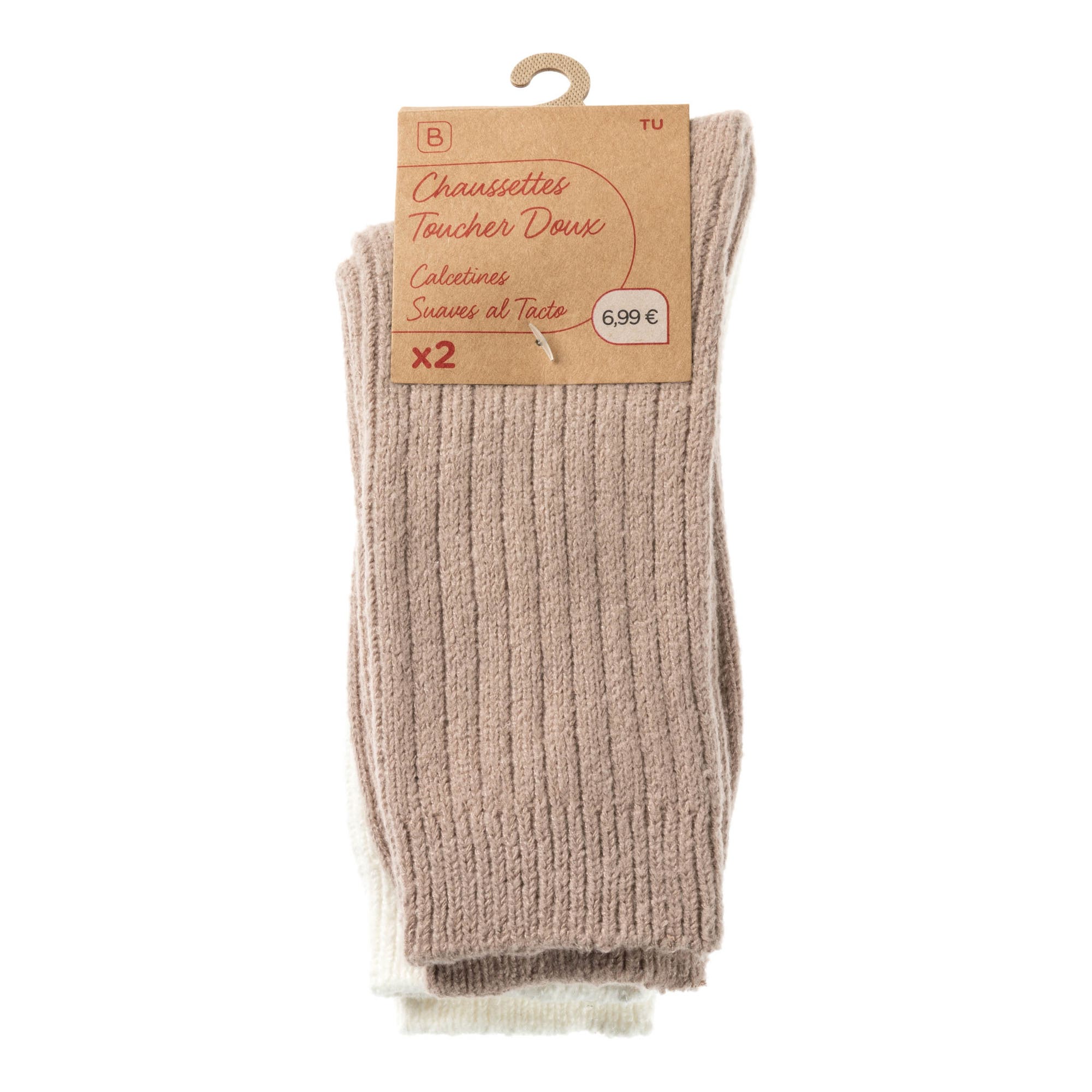 Chaussettes Femme beige