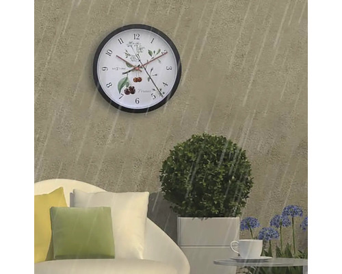 Buitenwandklok Prunus kunststof Ø 30,5 cm