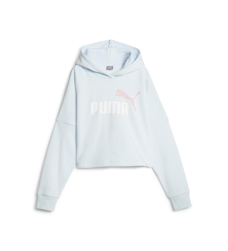 Moletom curto Puma Essential Logo, azul