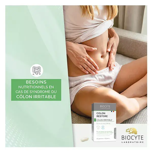 Biocyte Colon Restore Butyrate de sodium Côlon Irritable 30 gélules