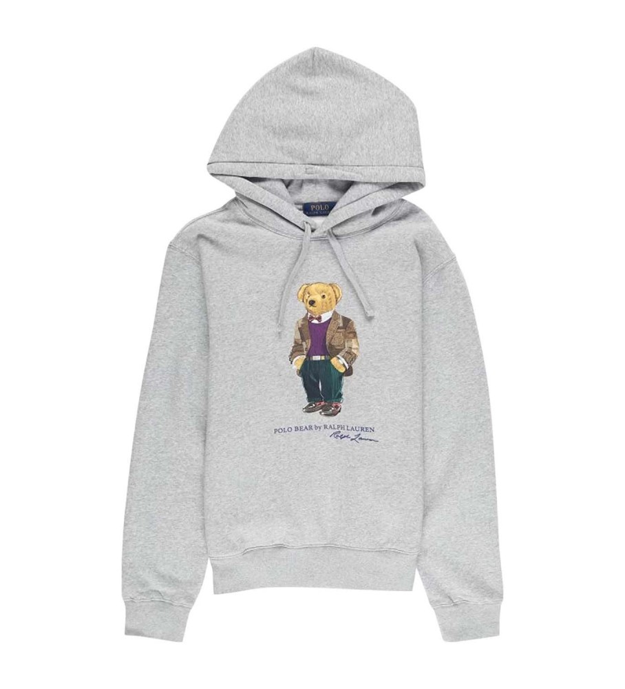 Moletom Ralph Lauren Polo Bear cinza