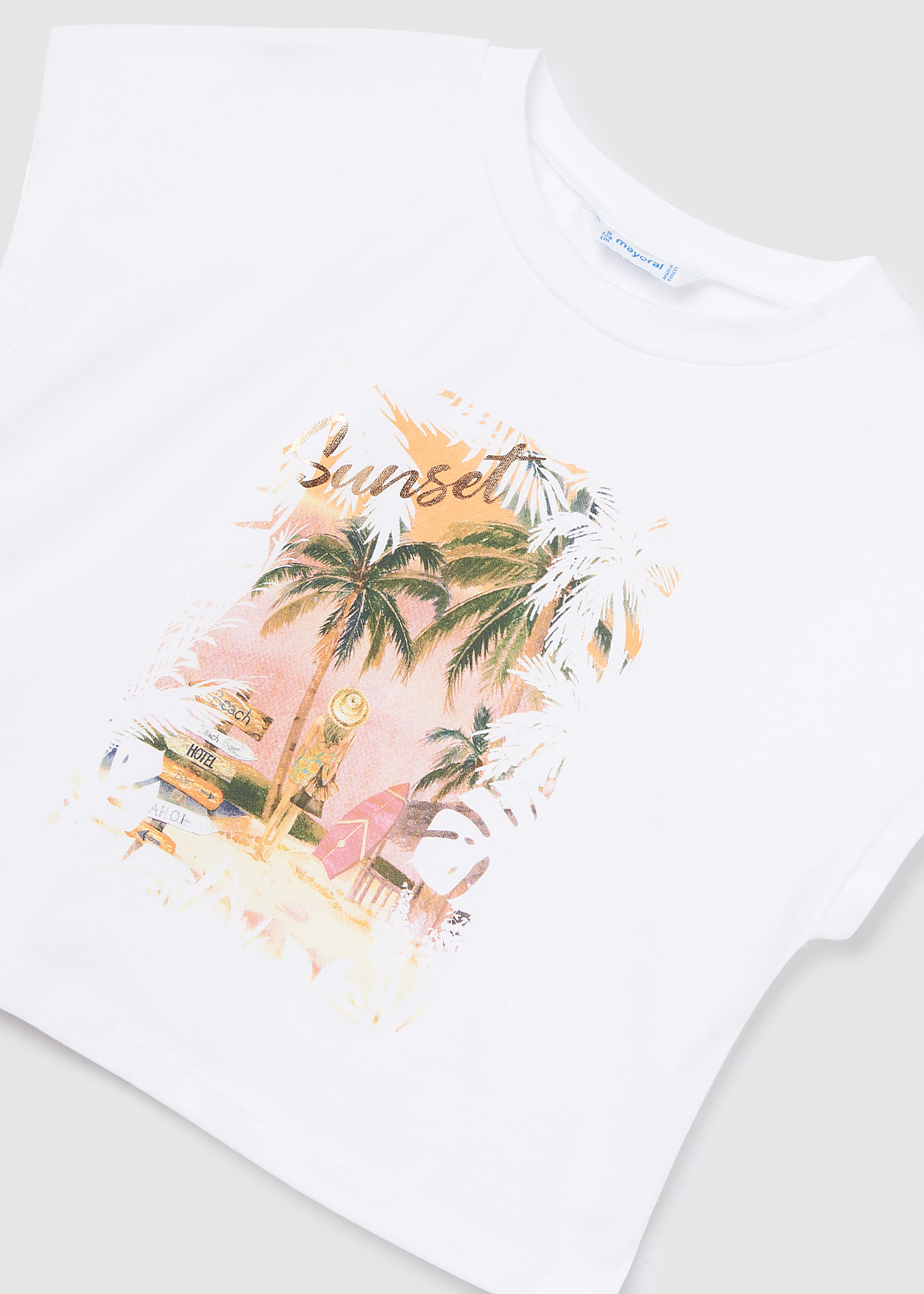 Conjunto de duas peças com estampa para meninas