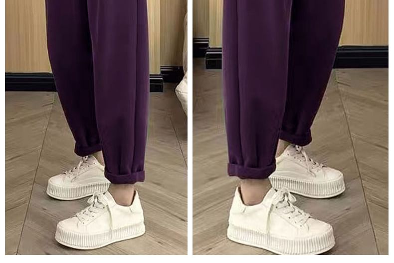 Magimomo - Effen baggy joggingbroek met elastische taille