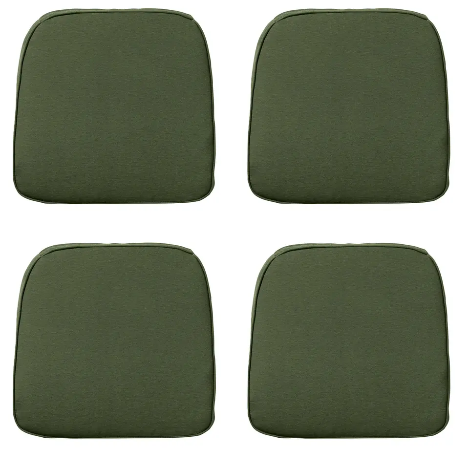 Madison - Zitkussen Wicker Panama green - Ca. 48x48 cm - Set van 4