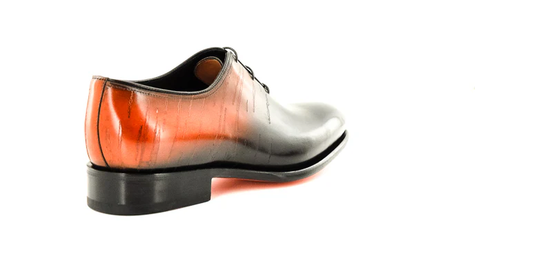 SANTONI - CARTER 18108 AHU BLACK/COGNAC