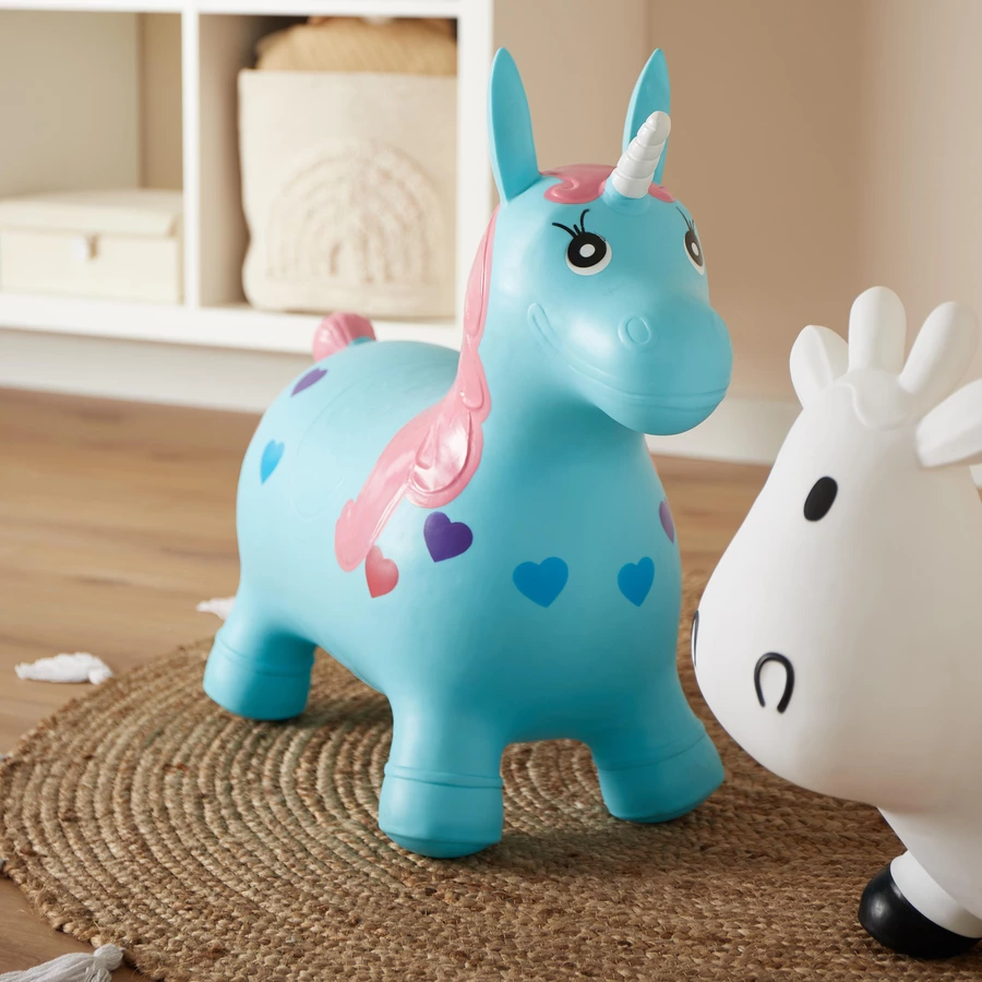 bieco Hüpfpferd Einhorn aufblasbar