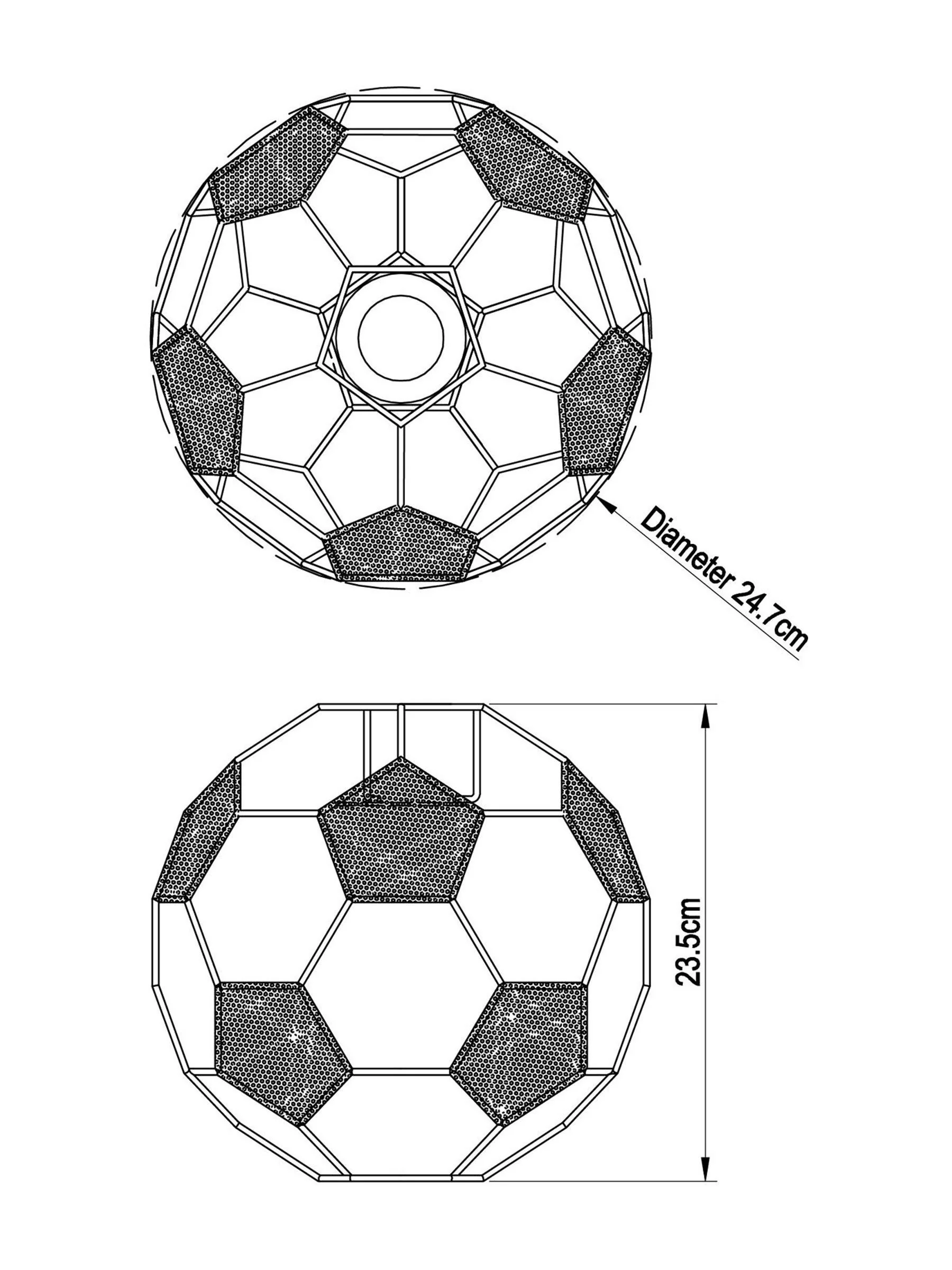 Easy Fit voetbal schaduw