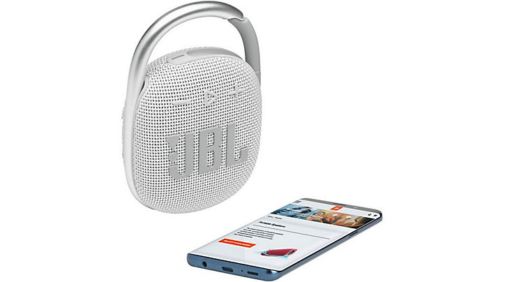 Enceinte connectée Bluetooth JBL Clip 4 Blanc