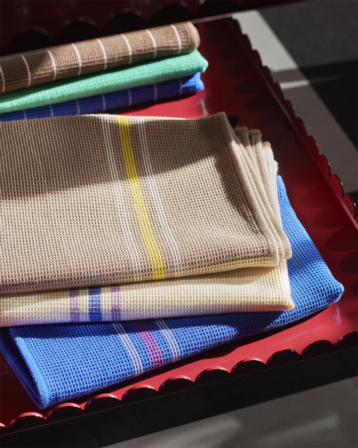 Hay Canteen Tea Towel-Beige and yellow_ Beige and yellow?