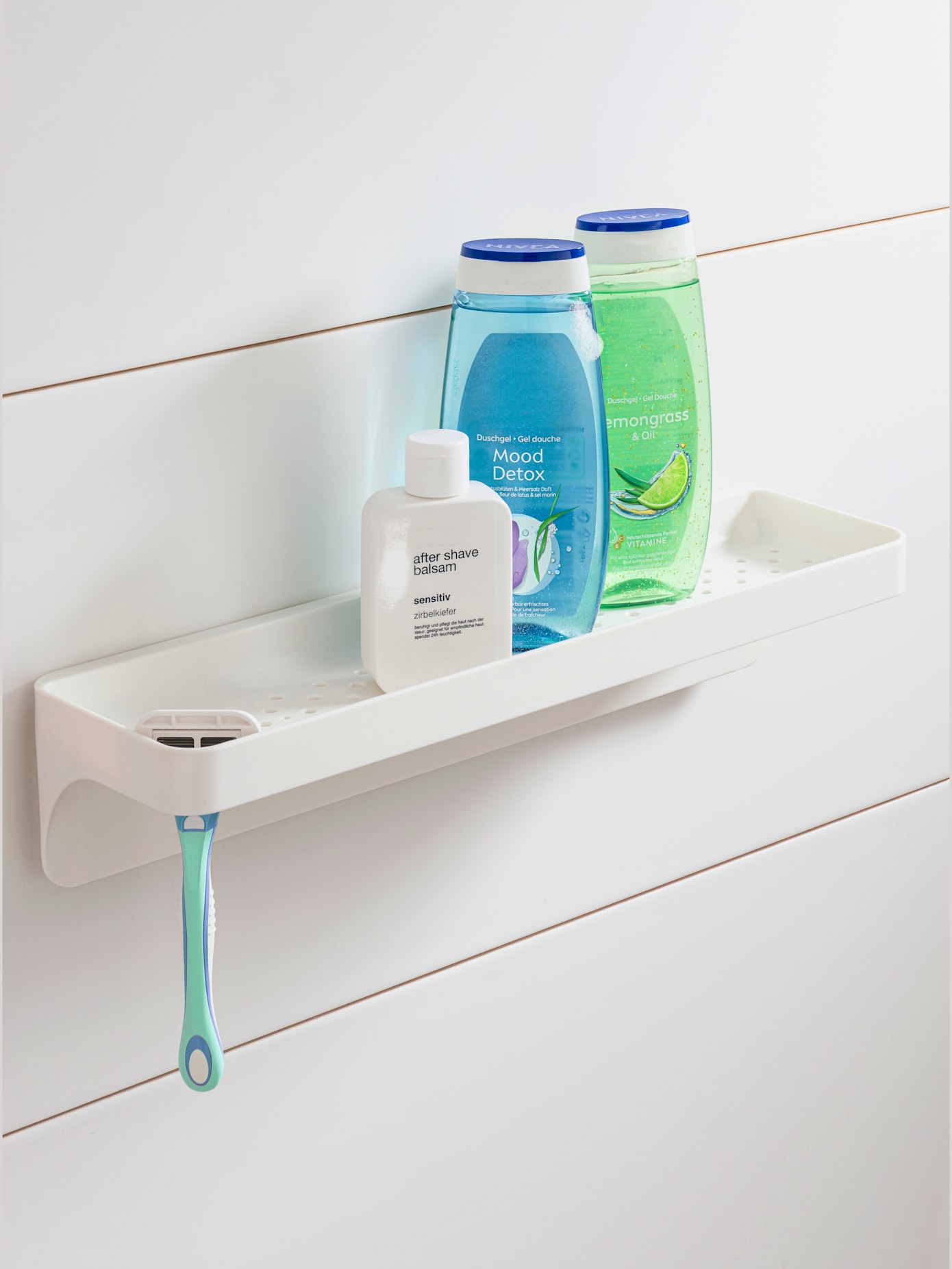 Tablette de douche plastique de qualité