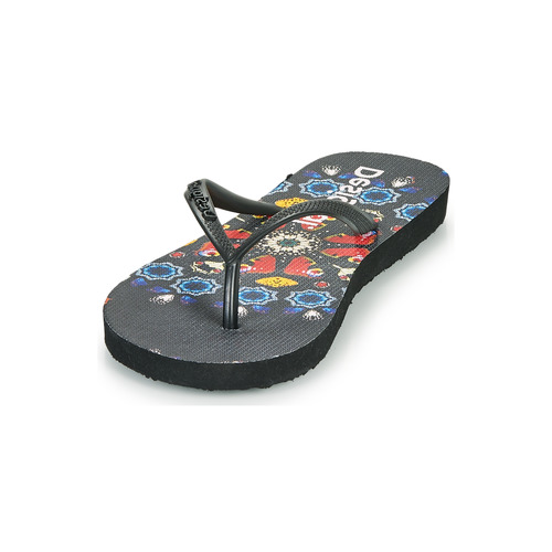 Desigual - FLIP FLOP BUTTERFLY - Noir