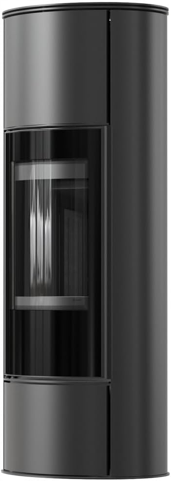 KRATKI Kaminofen aus Stahl 5,5 kw ERIK fi 150 Stahlofen, Schwedenofen BImSchV Stufe 2 EEK A, Panoramatür itp.