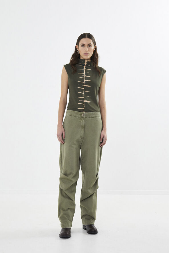 Rabens Saloner Canvas light pants - Alphas Burnt olive