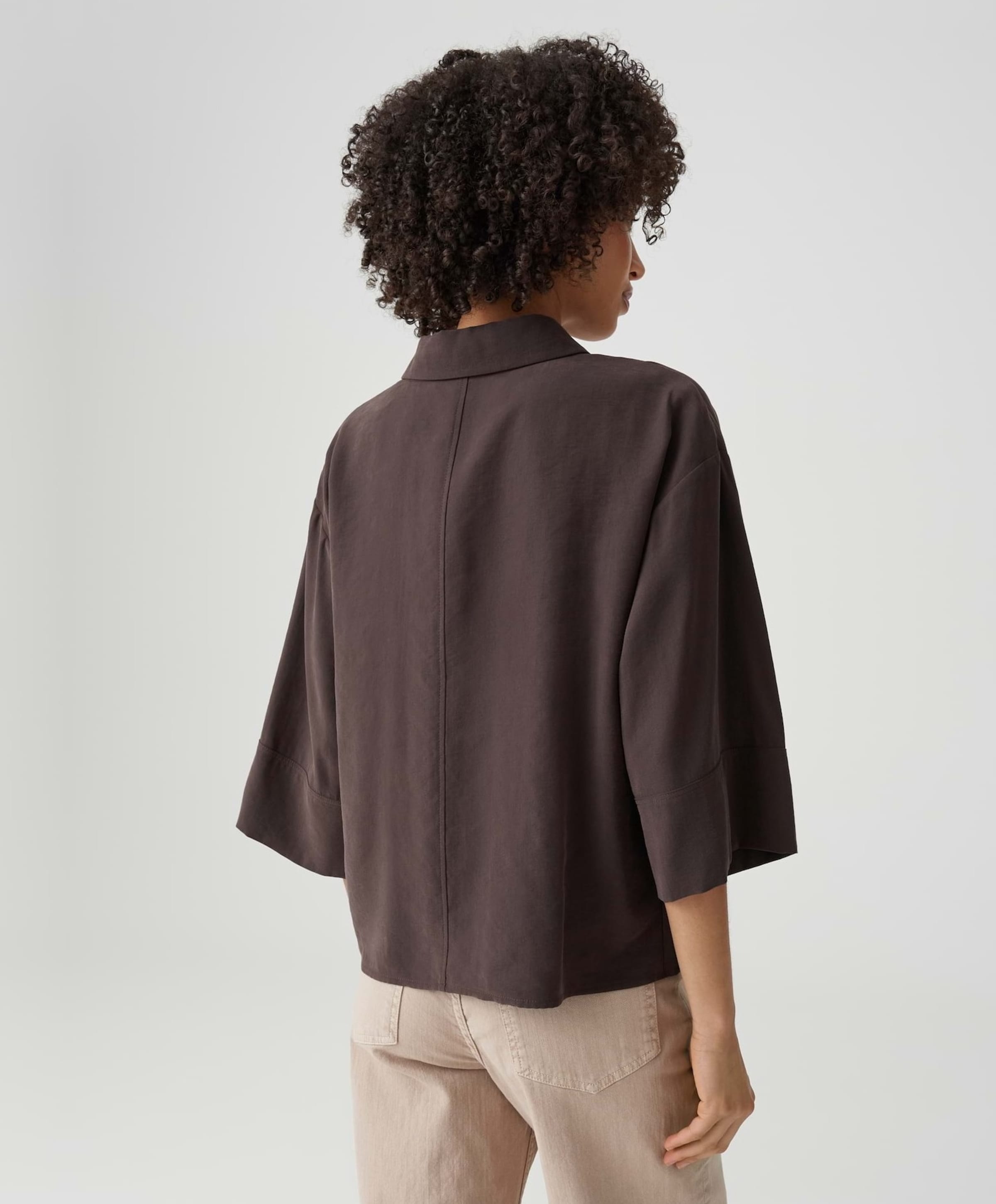 OPUS Dames blouse bruin