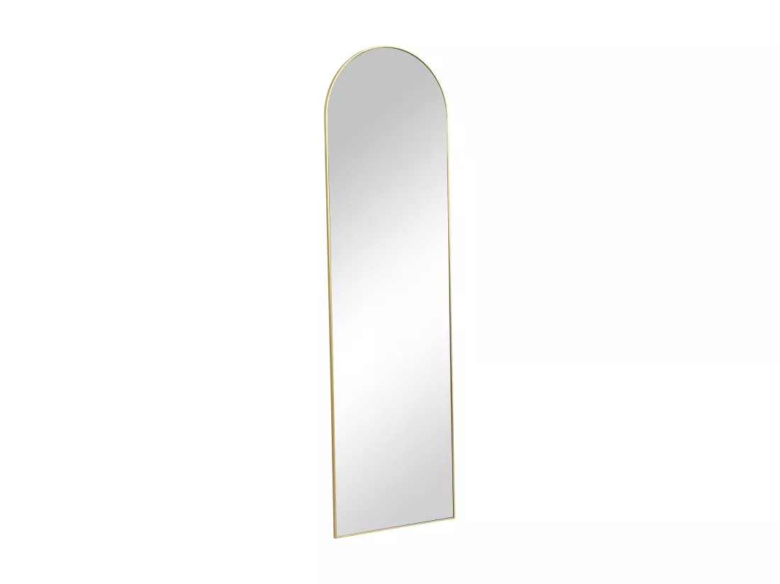 Miroir arche à poser en métal - L. 50 x H. 170 cm - Doré - MAILEN