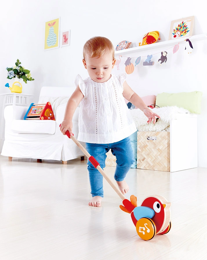 Schiebevogel PEPE & FRIENDS – LILLY mit Sound aus Holz
