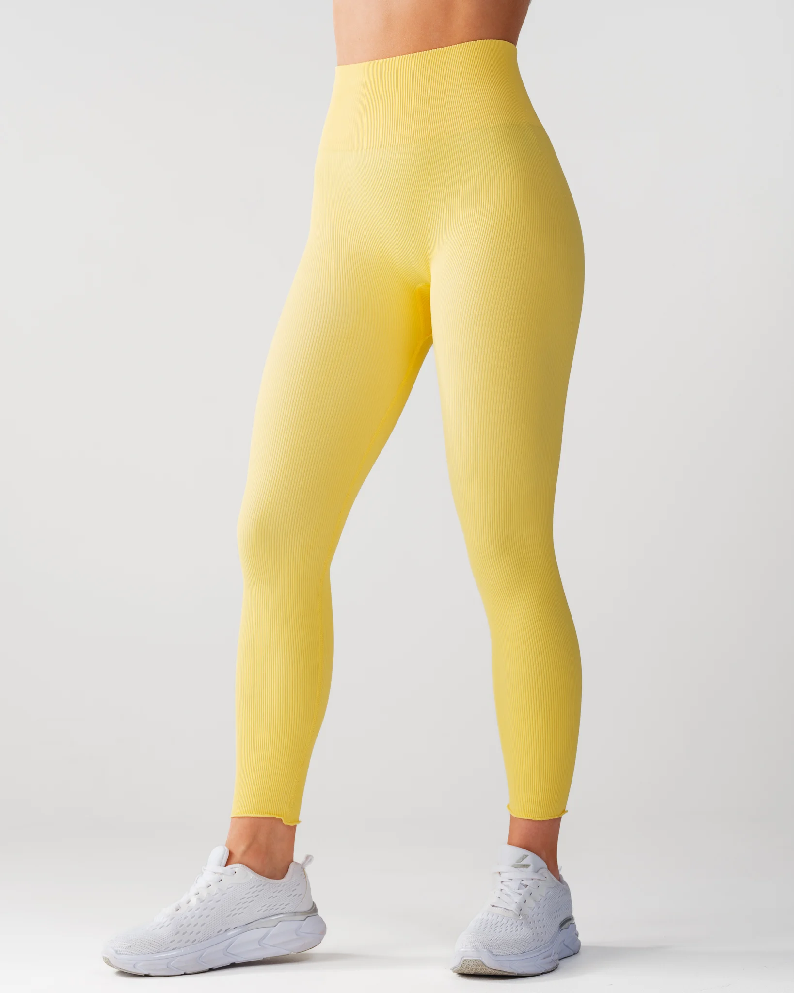 Bumpro Perfect Rib Frill Tights Yellow
