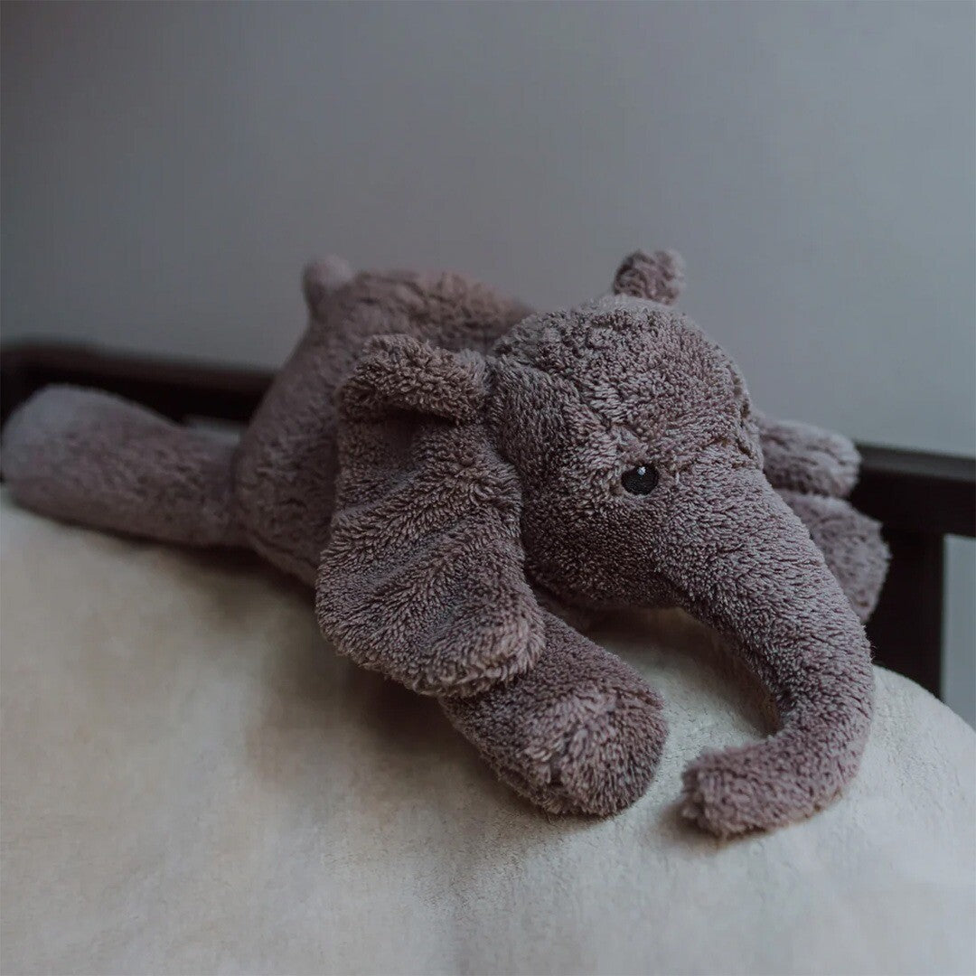 Flow amsterdam knuffelolifant met hartslag oplaadbaar - grijs