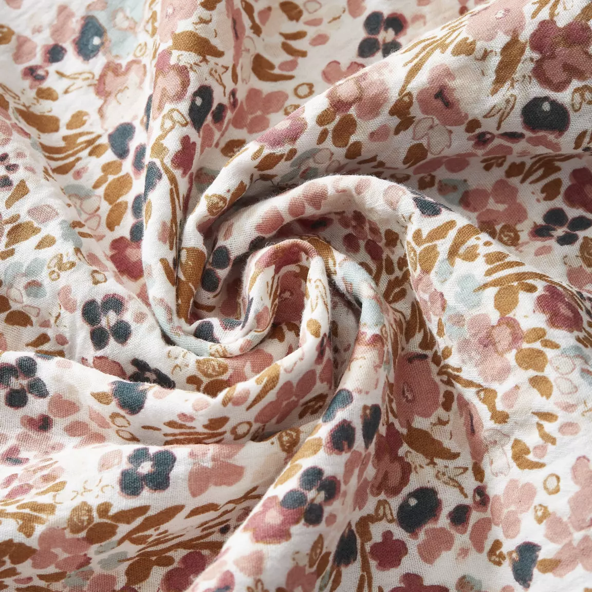 Taie d'oreiller carrée gaze de coton (60 x 60 cm) Constance Beige pampa