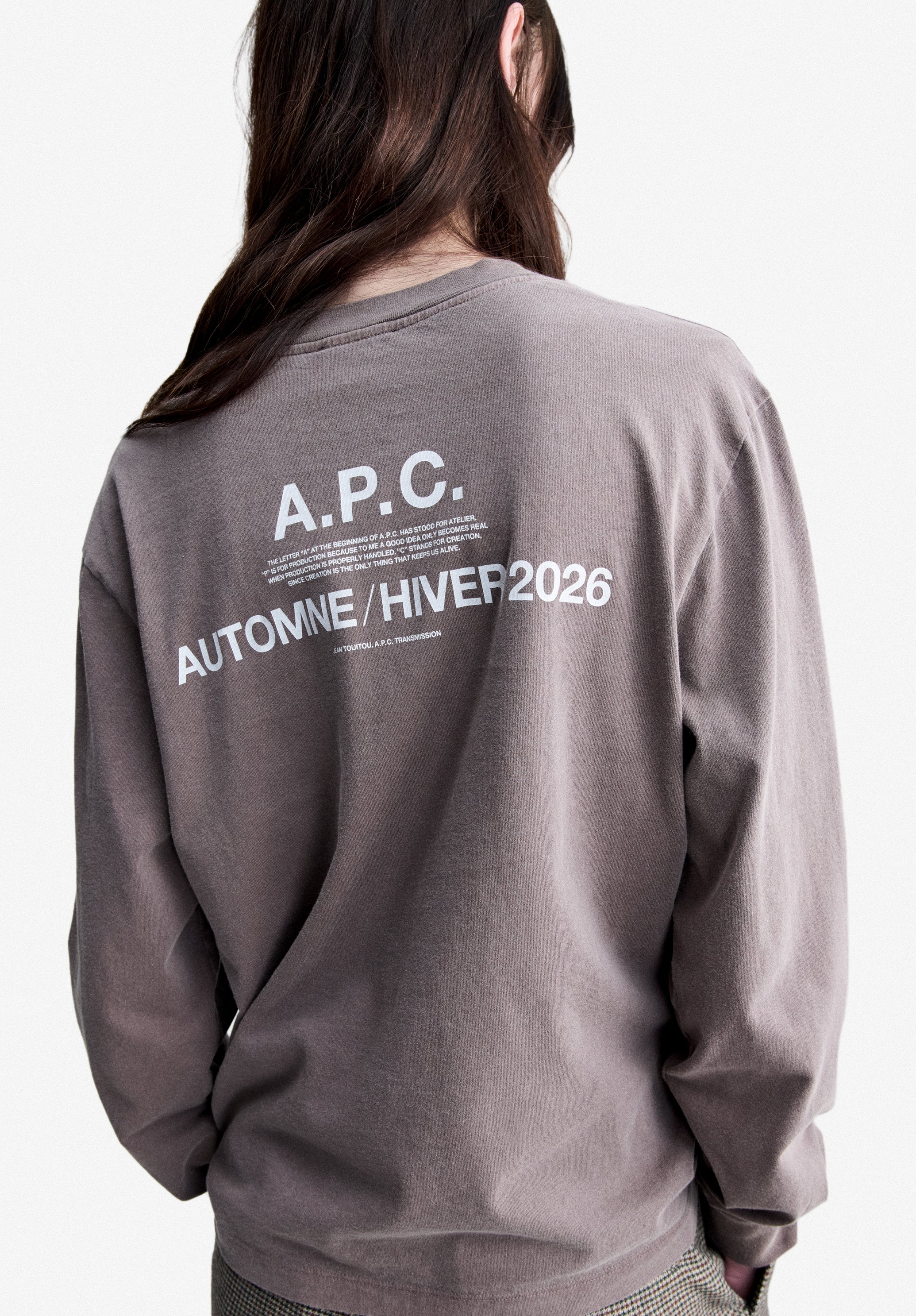 T-Shirt manches longues A.P.C. Hiver 26 marron noisette - Noisette
