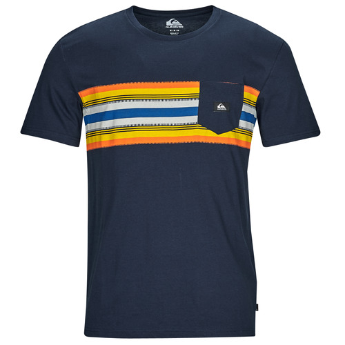Quiksilver - SURFADELICA STRIPE SS - Marine / Jaune