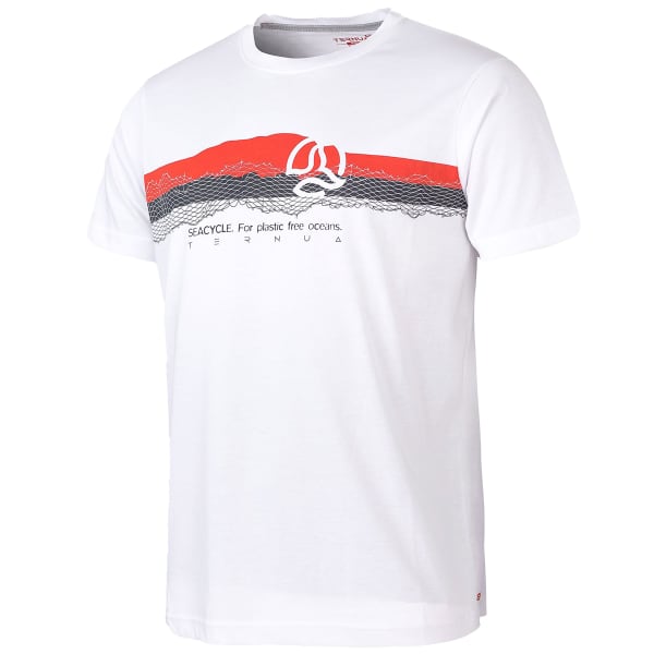 T-shirt escalade TERNUA HALPU BRIGHT WHITE/ORANGE RED